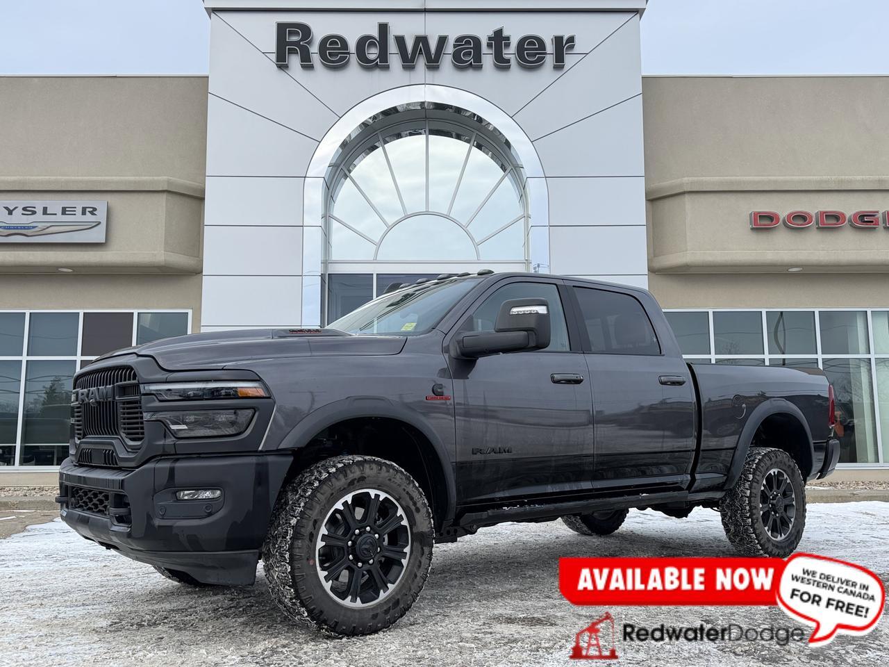 2025 Ram 2500 Rebel Crew Cab 4x4 | Cummins Diesel | Low KMs | NAV | Backup Camera | Tow Hooks