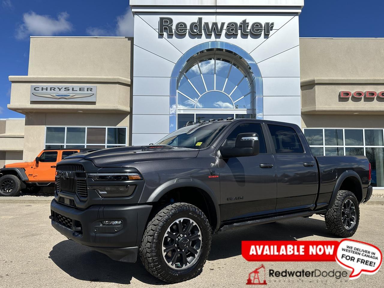 2025 Ram 2500 Rebel Crew Cab 4x4 | Cummins Diesel | Low KMs | NAV | Backup Camera | Tow Hooks