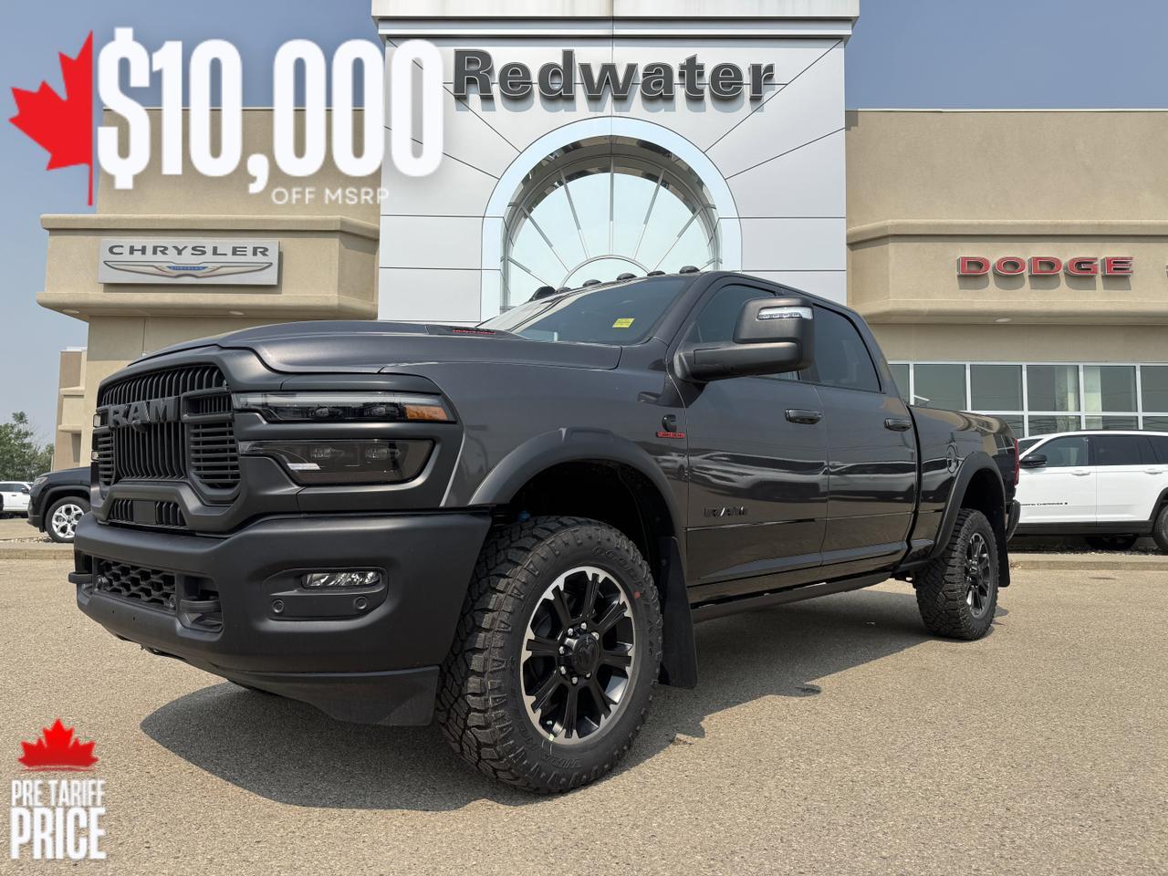 2025 Ram 2500 Rebel Crew Cab 4x4 | Cummins Diesel | Remote Start | NAV | Sunroof | Heated Vented Seats