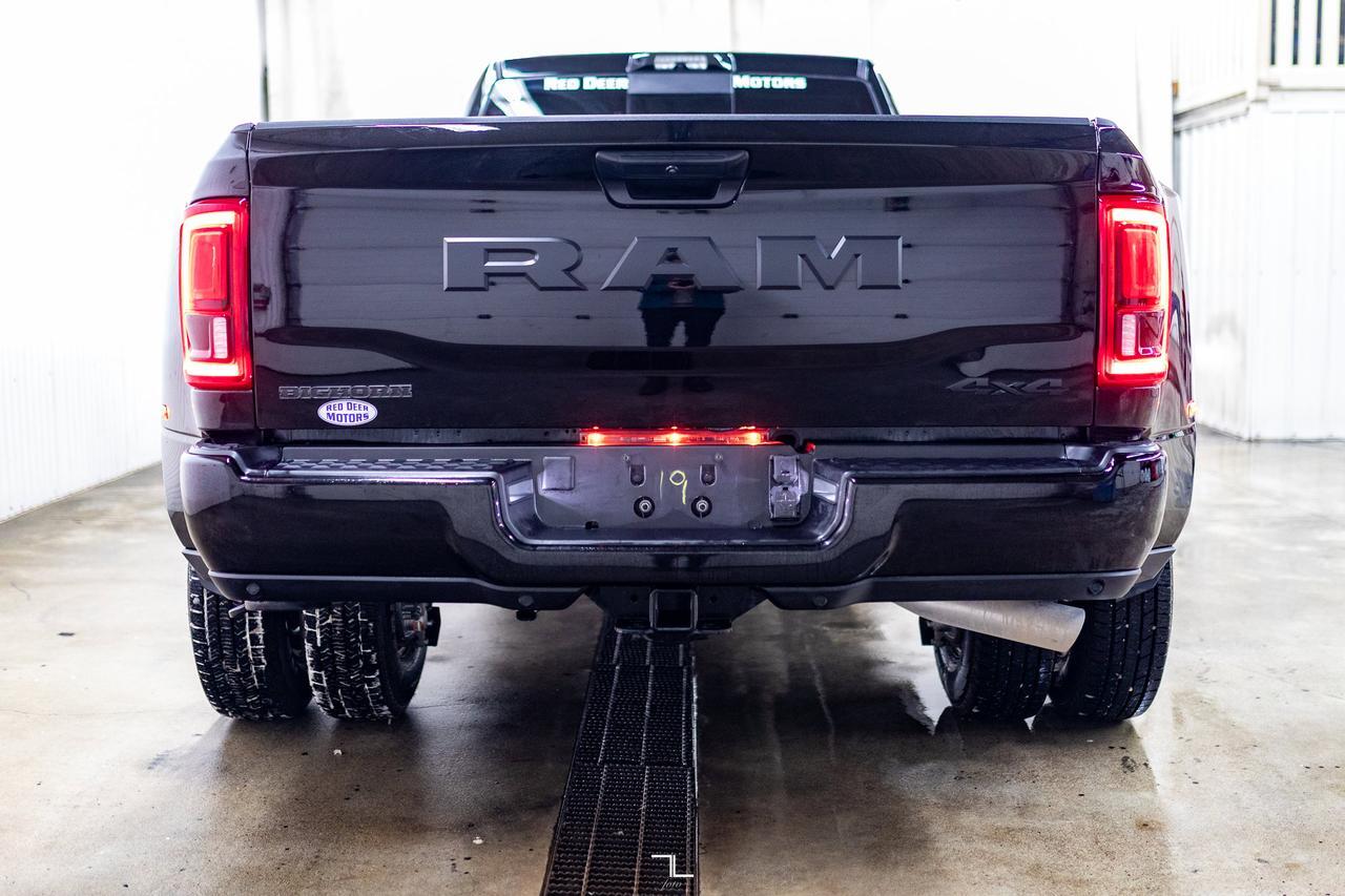 2025 Ram 3500 4x4 Crew Cab Big Horn Night Edition Dually Diesel Nav Red Deer AB
