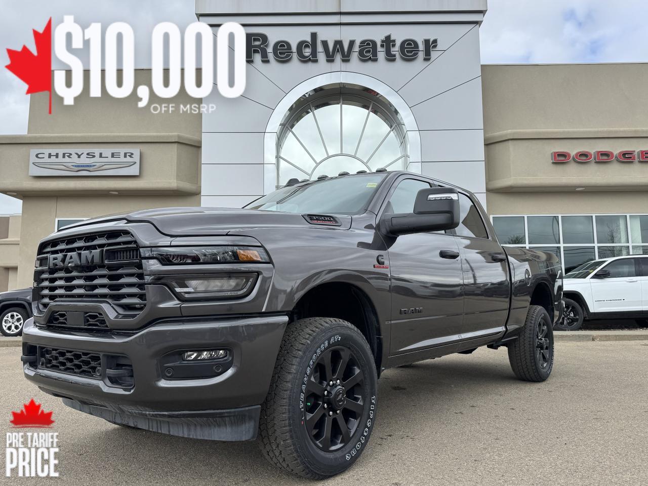 2025 Ram 3500 Big Horn Night Edition Crew Cab 4x4 | Cummins Diesel | Heated Seats | 5th Wheel | Remote Start Redwater AB