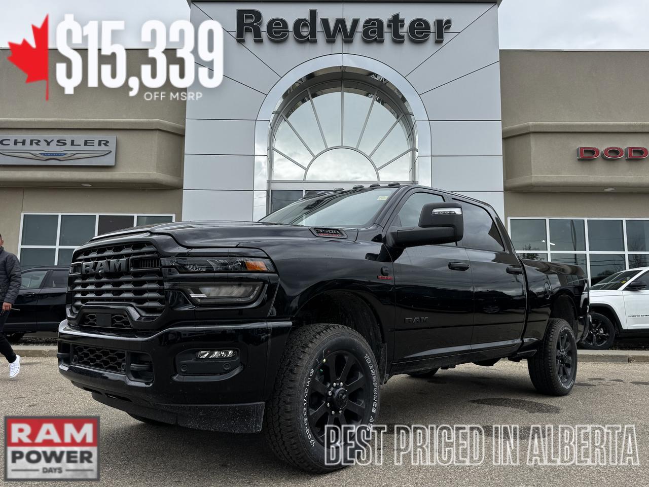 2025 Ram 3500 Big Horn Night Edition Crew Cab 4x4 | Cummins Diesel | Heated Seats | Towing | Backup Camera