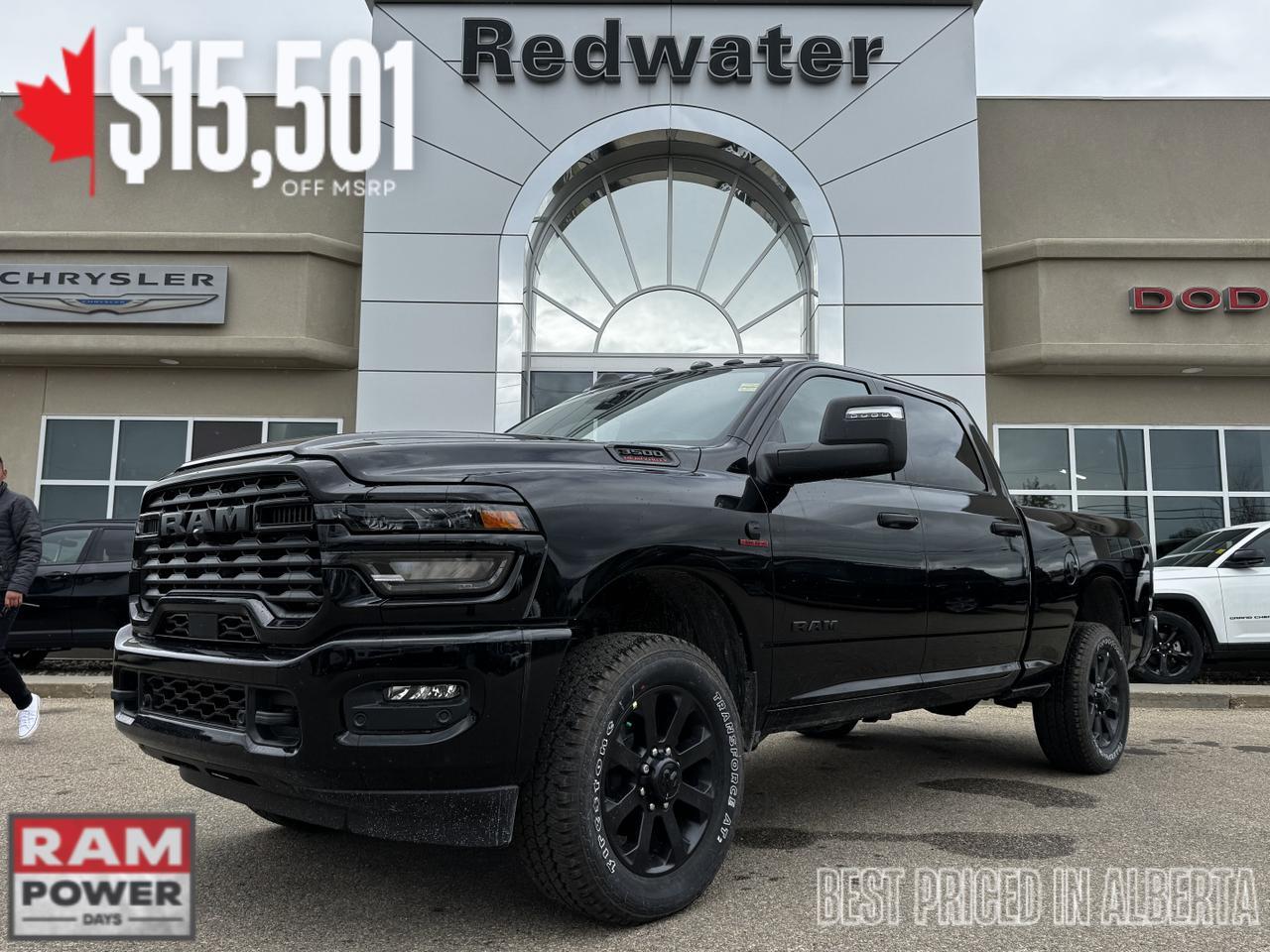 2025 Ram 3500 Big Horn Night Edition Crew Cab 4x4 | Cummins Diesel | Heated Seats | Towing | Backup Camera