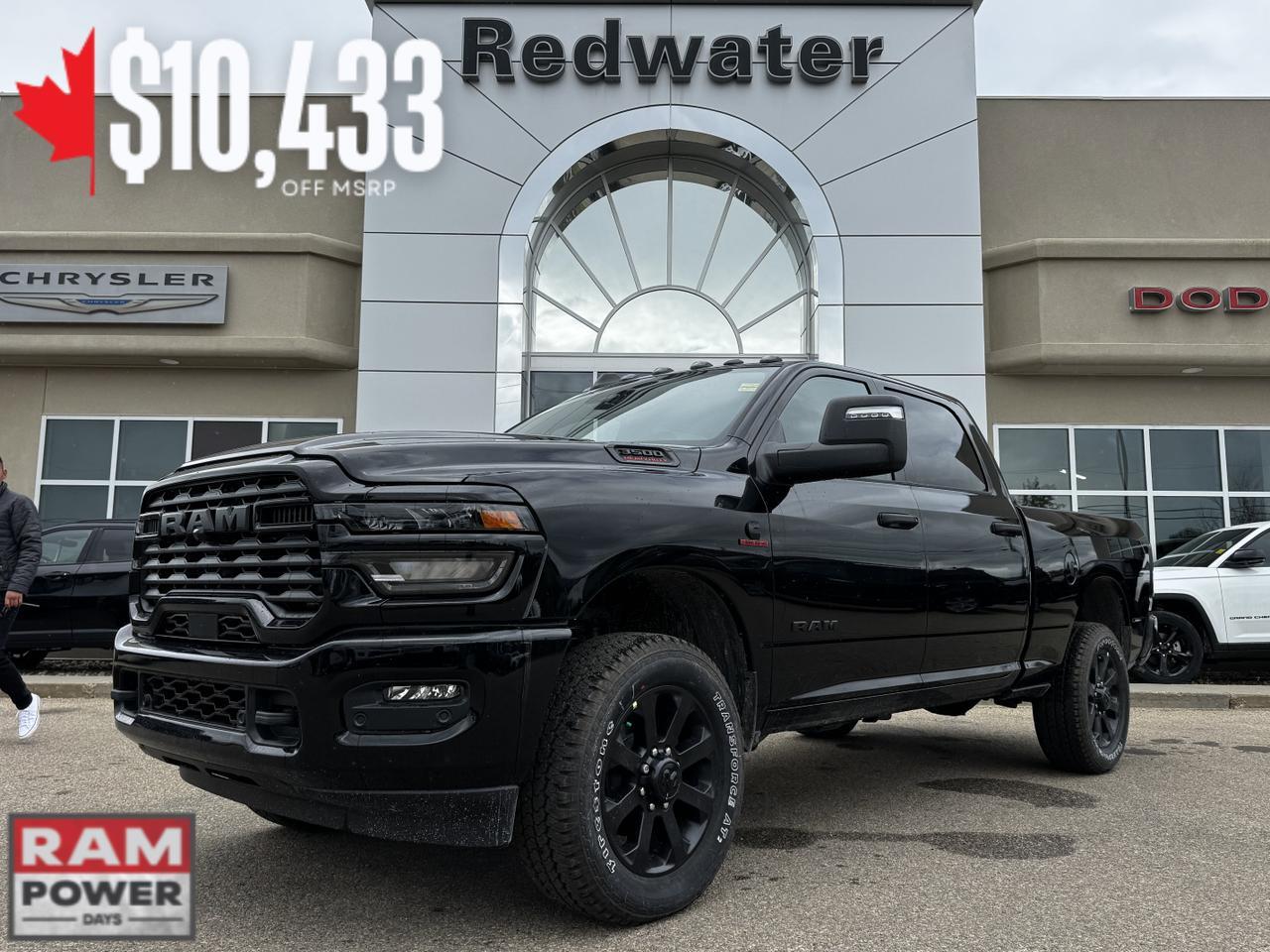 2025 Ram 3500 Big Horn Night Edition Crew Cab 4x4 | Cummins Diesel | Heated Seats | Towing | Backup Camera