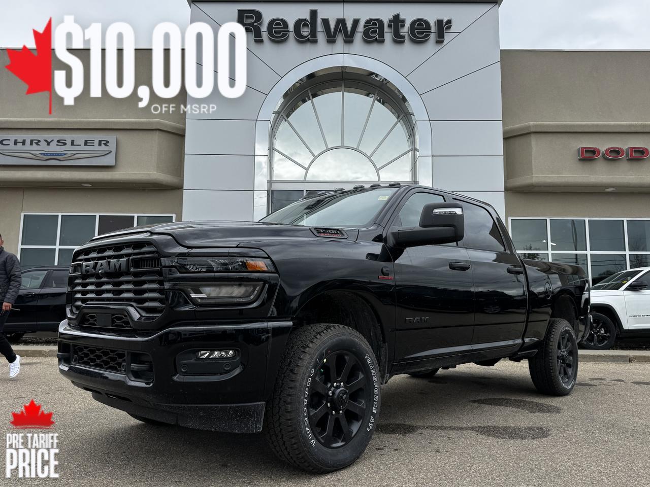 2025 Ram 3500 Big Horn Night Edition Crew Cab 4x4 | Cummins Diesel | Heated Seats | Towing | Backup Camera Redwater AB