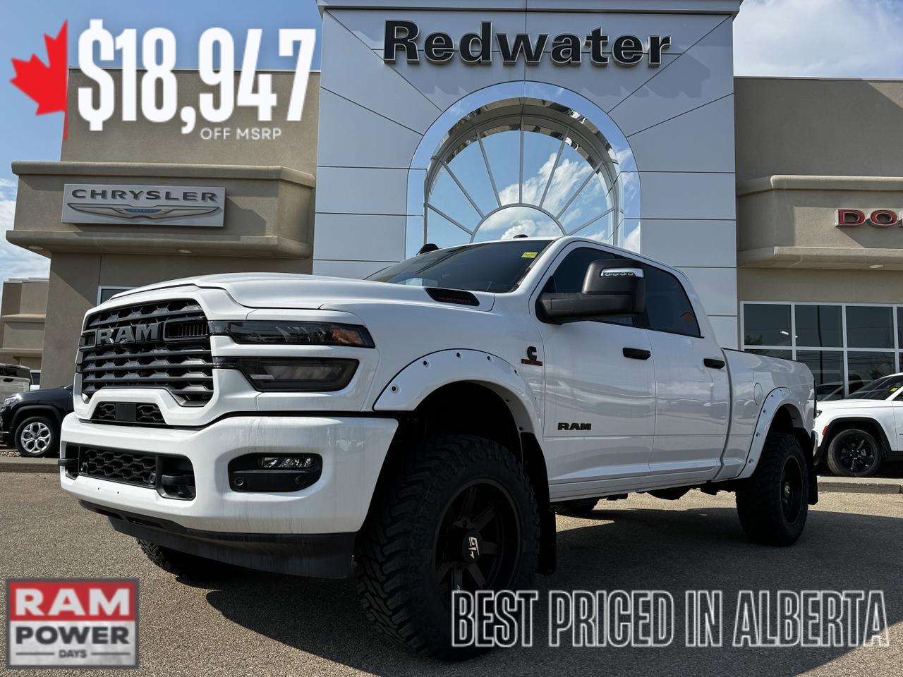 2025 Ram 3500 Big Horn Night Edition Crew Cab 4x4 | FROSTBITE | Rig Ready Ram | Heated Seats | 5th Wheel | NAV