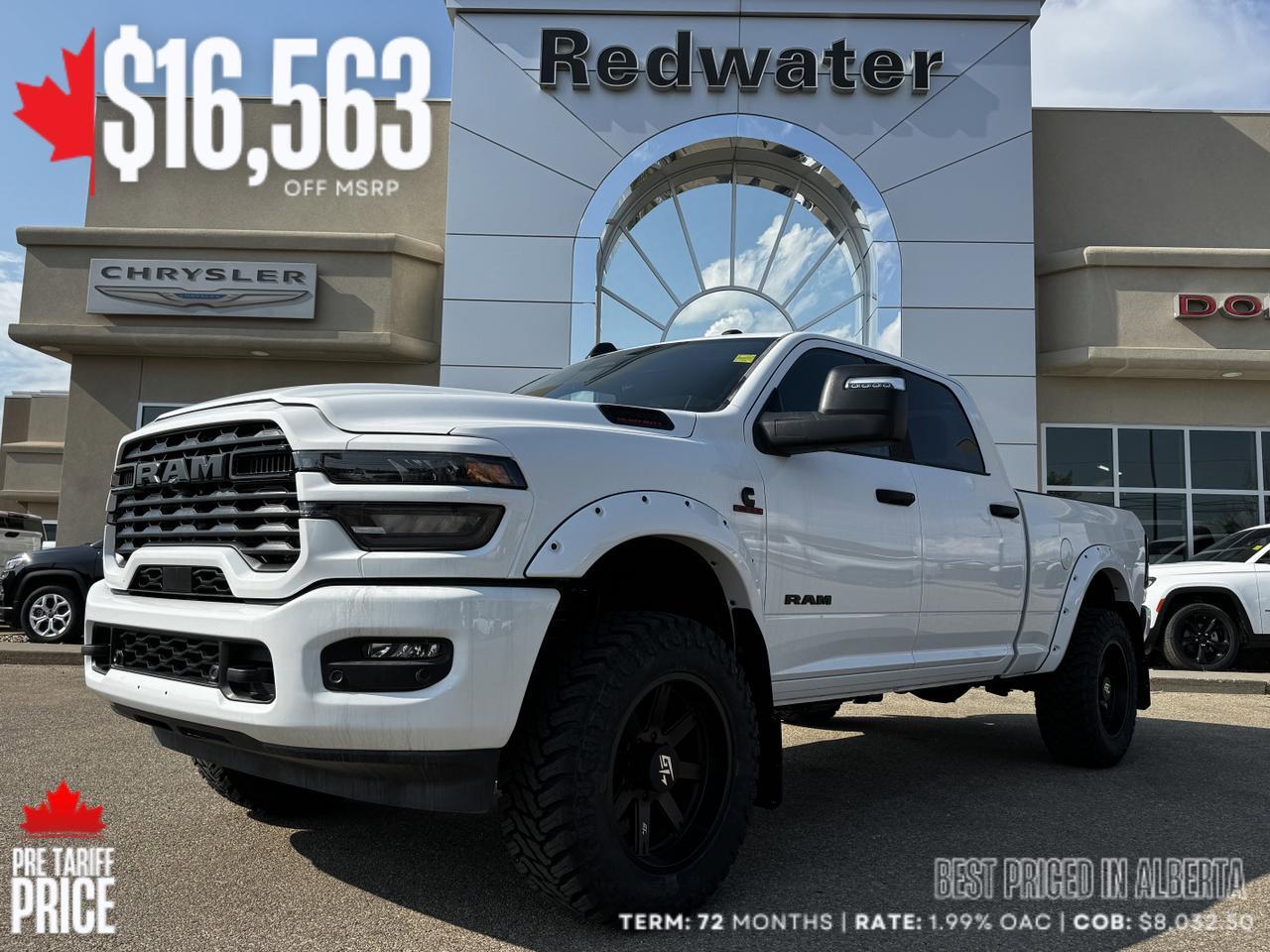 2025 Ram 3500 Big Horn Night Edition Crew Cab 4x4 | Rig Ready Ram | Heated Seats | 5th Wheel | NAV | Remote Start
