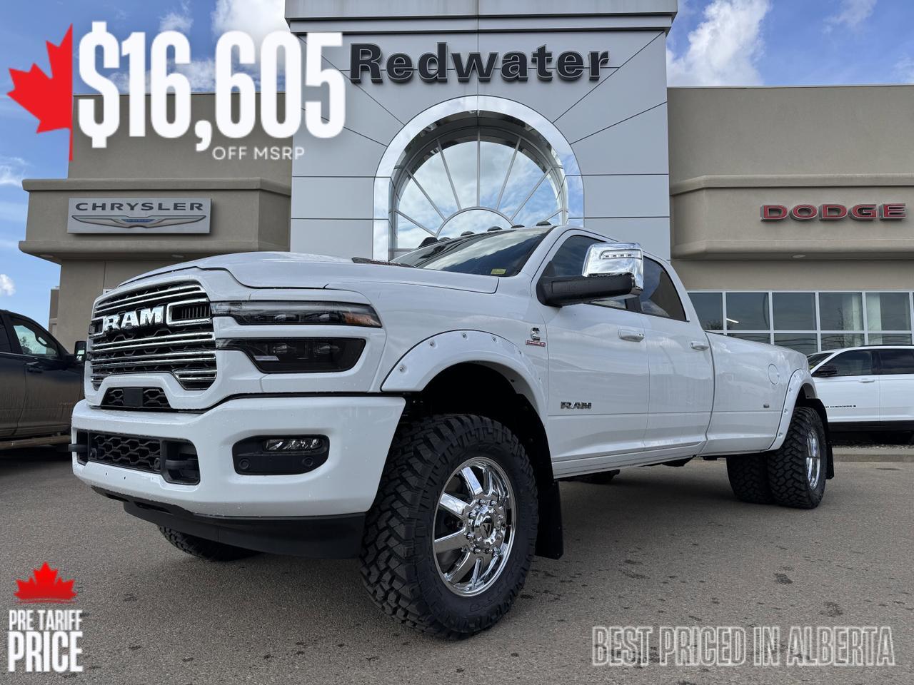 2025 Ram 3500 Laramie Dually Crew Cab 4x4 | Rig Ready Ram | Sunroof | Towing Prep