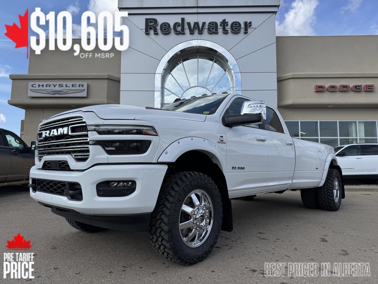 2025 Ram 3500 Laramie Dually Crew Cab 4x4 | Rig Ready Ram | Sunroof | Towing Prep