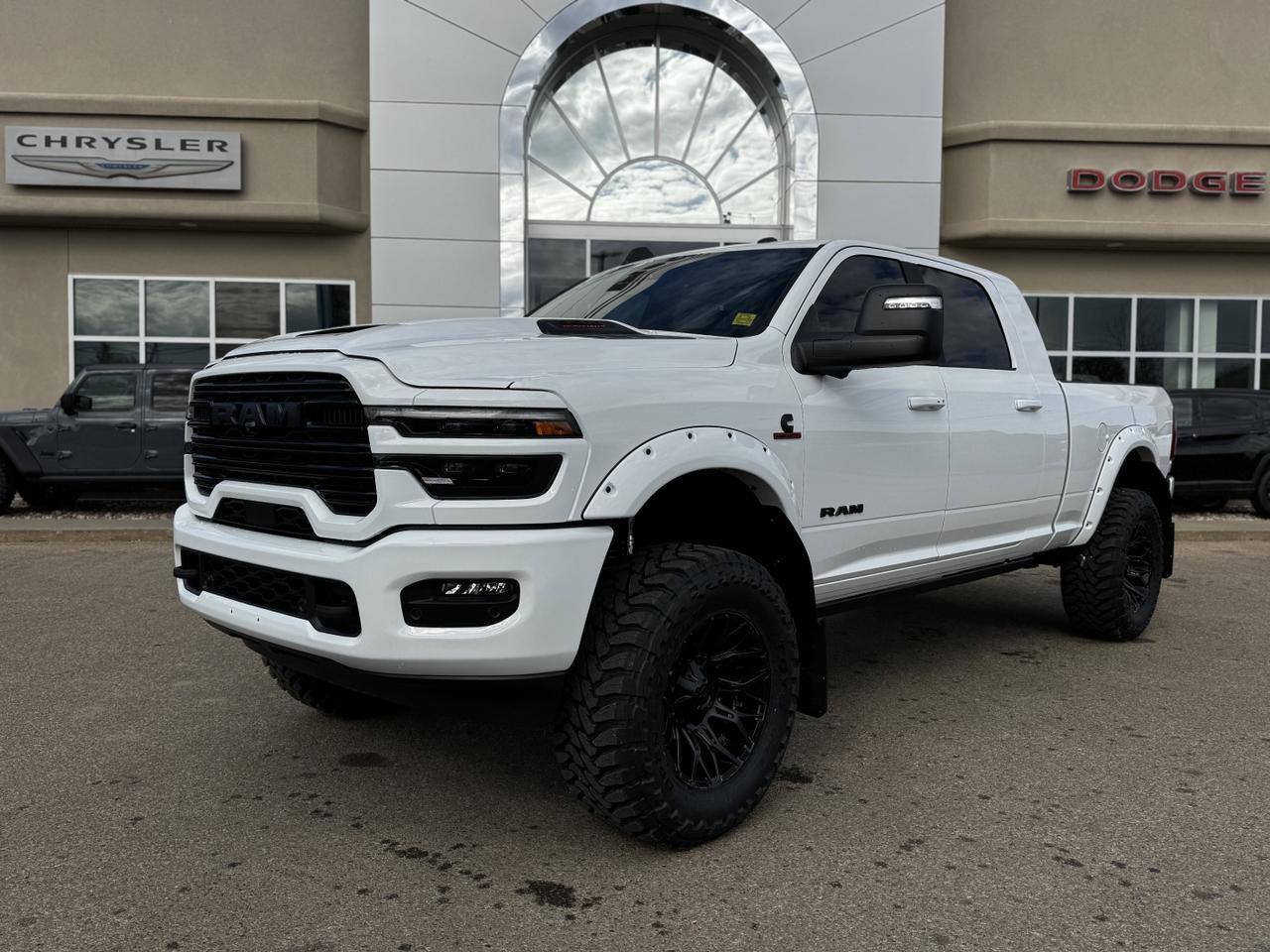 2025 Ram 3500 Laramie Night Edition Mega Cab 4x4 | Rig Ready RAM | 4IN BDS Lift | 37IN Toyo Tires | Fox Shocks Redwater AB