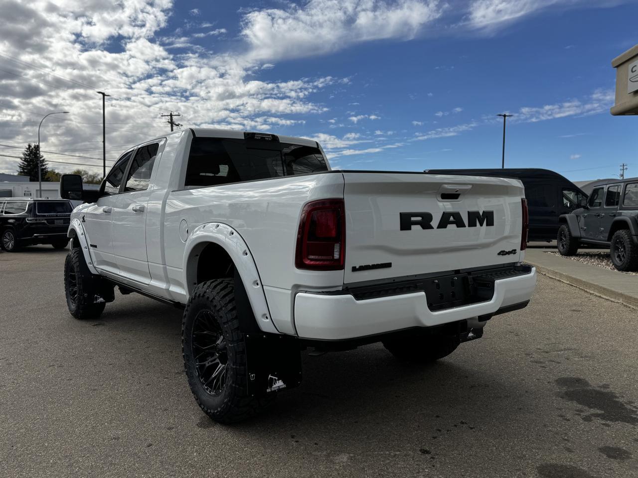 2025 Ram 3500 Laramie Night Edition Mega Cab 4x4 | Rig Ready RAM | 4IN BDS Lift | 37IN Toyo Tires | Fox Shocks Redwater AB