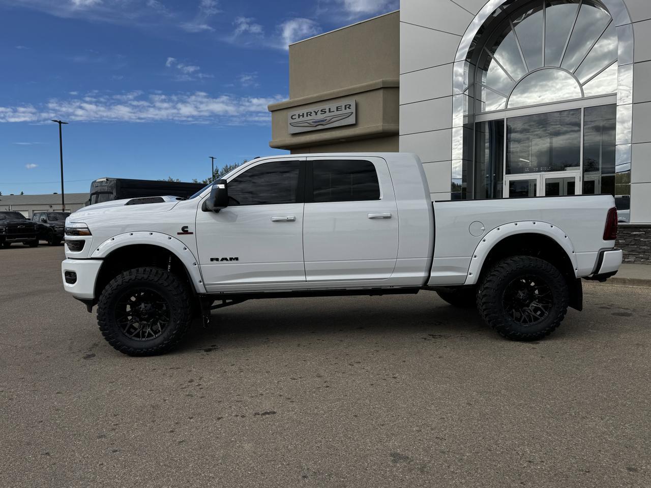 2025 Ram 3500 Laramie Night Edition Mega Cab 4x4 | Rig Ready RAM | 4IN BDS Lift | 37IN Toyo Tires | Fox Shocks Redwater AB