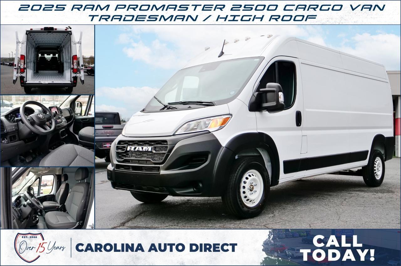 2025 Ram ProMaster 2500 Cargo Van Tradesman / High Roof / Storage Group!