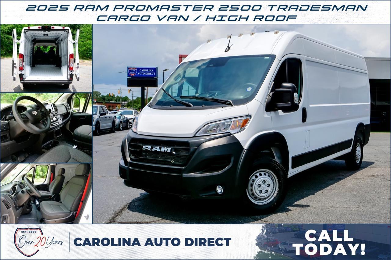 2025 Ram ProMaster 2500 Tradesman / Cargo Van / High Roof!