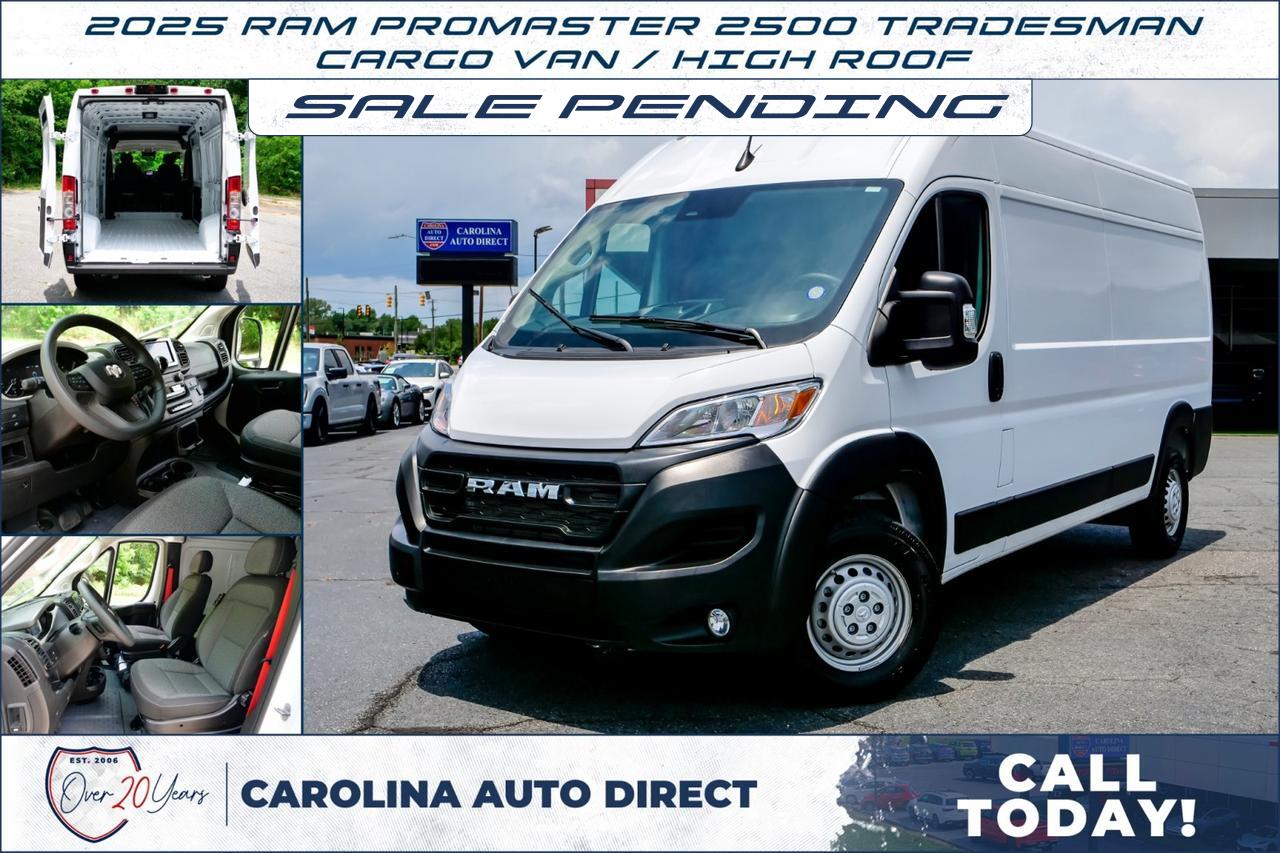 2025 Ram ProMaster 2500 Tradesman / Cargo Van / High Roof!