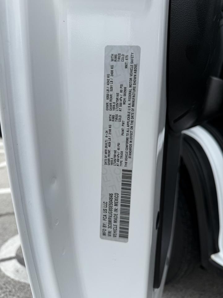 2025 Ram ProMaster 3500 Ext High Roof Car SLT+ Collinsville OK