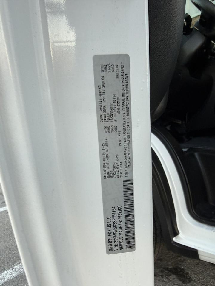 2025 Ram ProMaster 3500 Extended Super High Roof Tradesman Collinsville OK