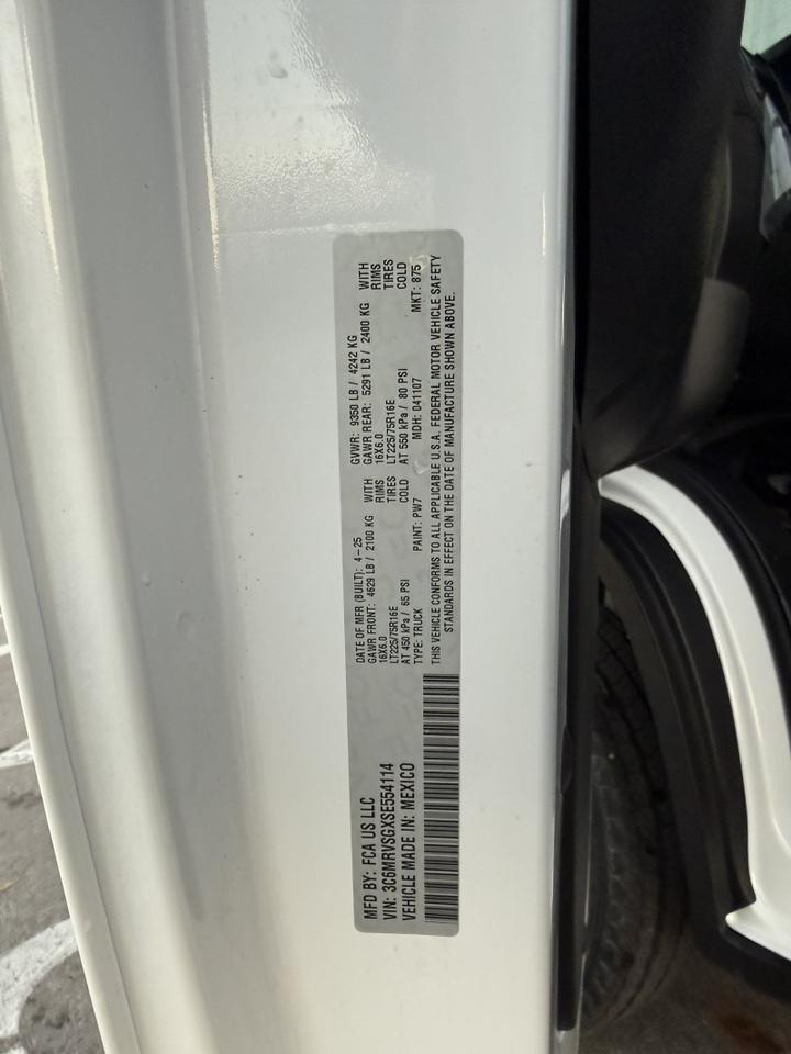 2025 Ram ProMaster 3500 Extended Super High Roof Tradesman Collinsville OK