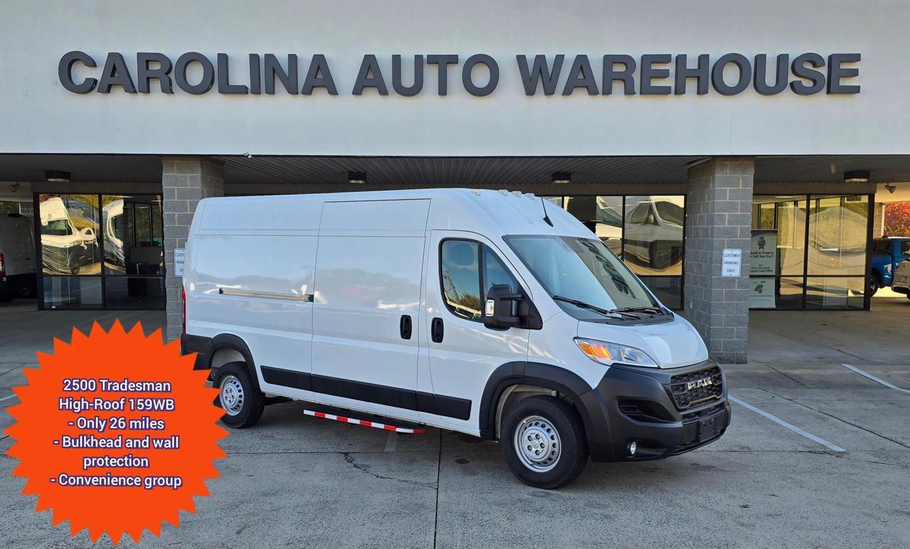 2025 Ram ProMaster Cargo Van 2500 Tradesman High-Roof 159WB W/Bulkhead and Adaptive Cruise Stop &amp; Go Concord NC