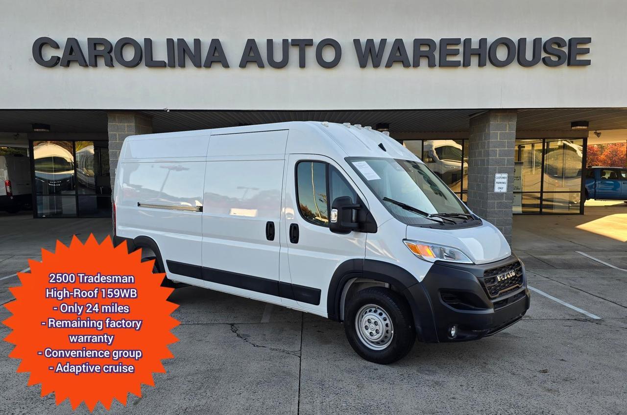 2025 Ram ProMaster Cargo Van 2500 Tradesman High-Roof 159WB W/Convenience Group and Adaptive Cruise Stop &amp; Go Concord NC