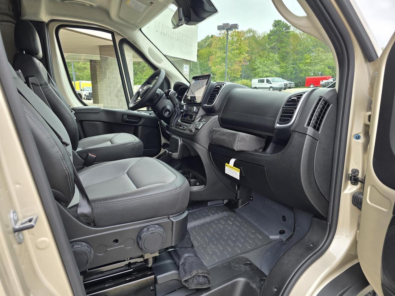 2025 Ram ProMaster Cargo Van 3500 SLT High Roof 159WB EXT W/Swivel Leather Seats and Premium Convenience Group Concord NC