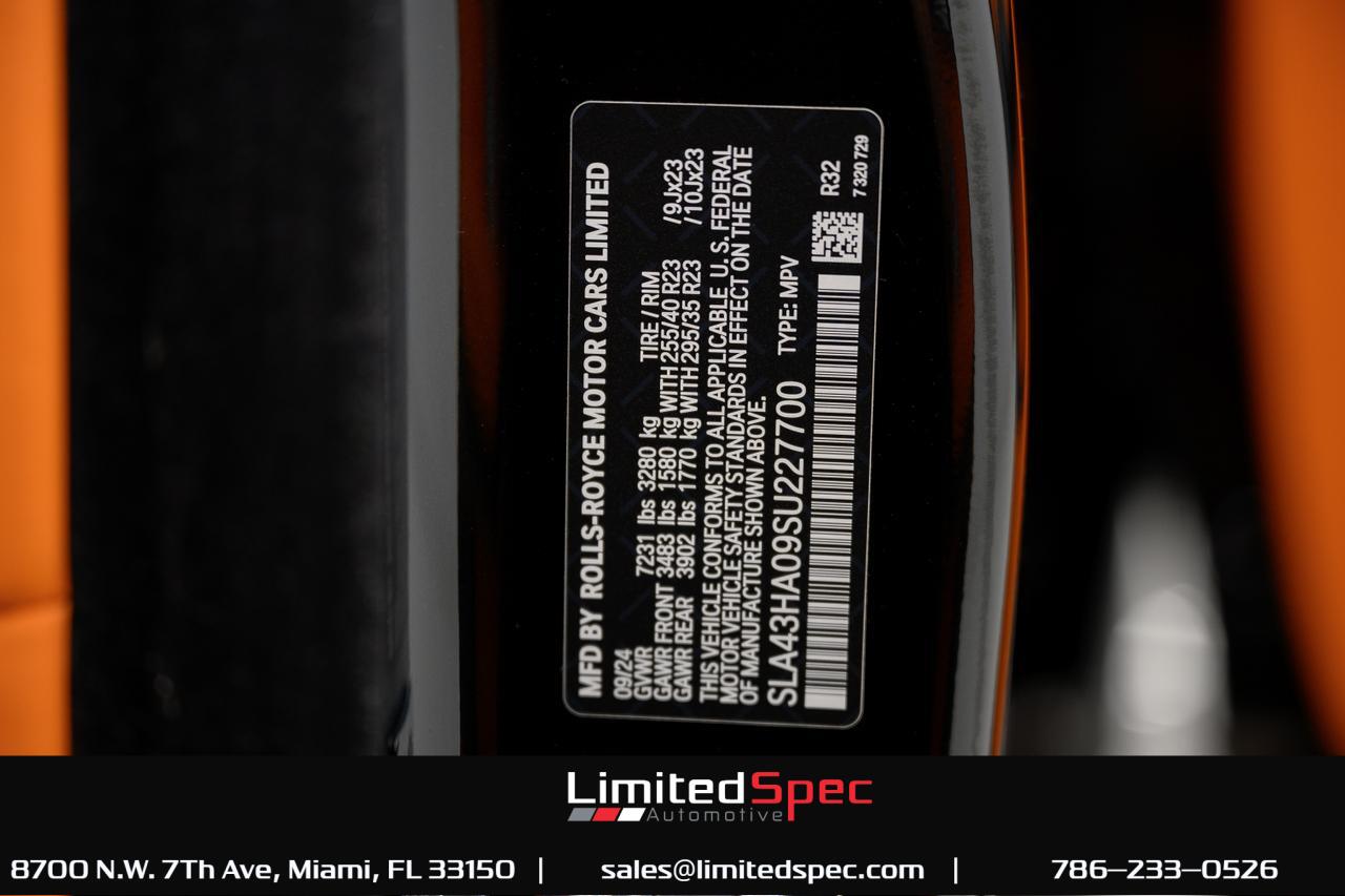 2025 Rolls-Royce Cullinan Black Badge Sport Utility 4D Miami FL