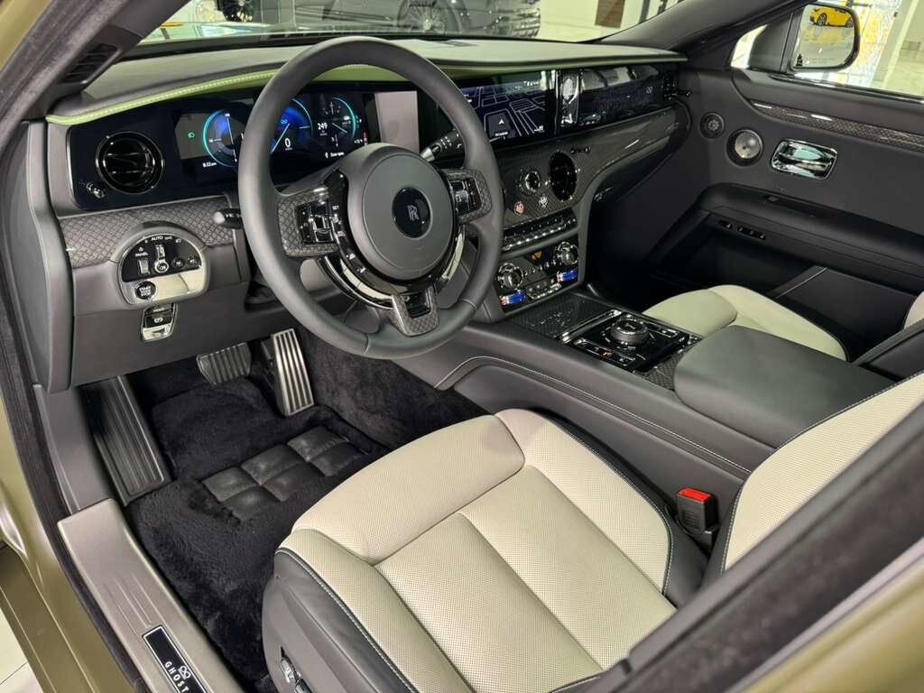 2025 Rolls-Royce Ghost Black Badge Pebble Beach '25 display car! Iced Dark olive paint,Bespoke interior,Bespoke audio &MORE Fort Lauderdale FL