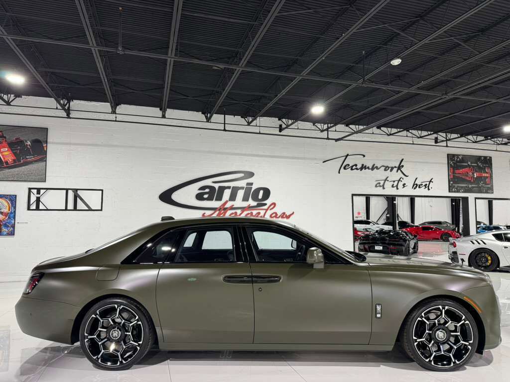2025 Rolls-Royce Ghost Black Badge Pebble Beach '25 display car! Iced Dark olive paint,Bespoke interior,Bespoke audio &MORE Fort Lauderdale FL