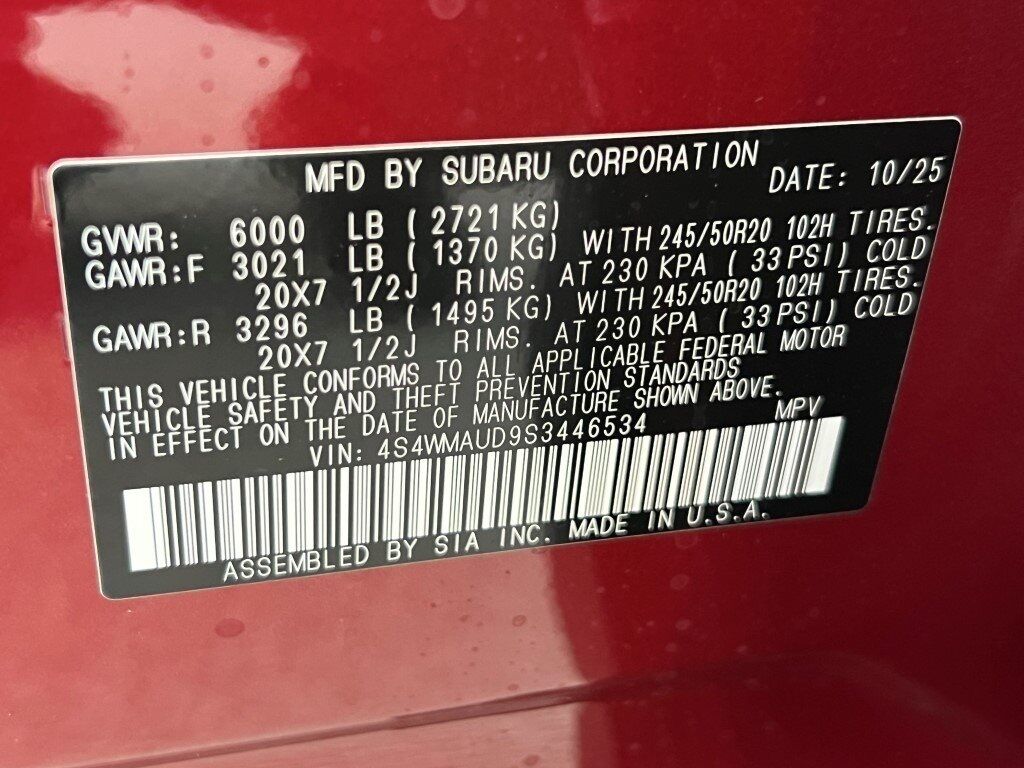 2025 Subaru ASCENT Touring Springfield VA