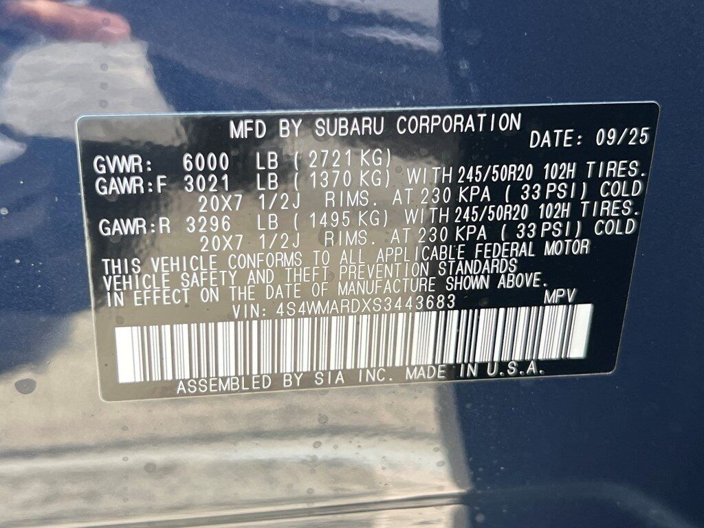 2025 Subaru Ascent Limited Bronze Edition Springfield VA