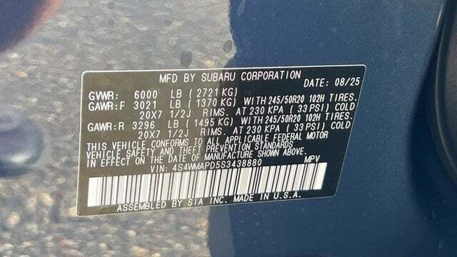 2025 Subaru Ascent Limited Fredericksburg VA