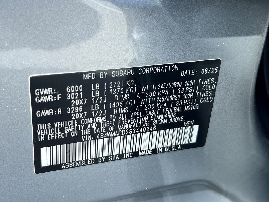 2025 Subaru Ascent Limited Springfield VA