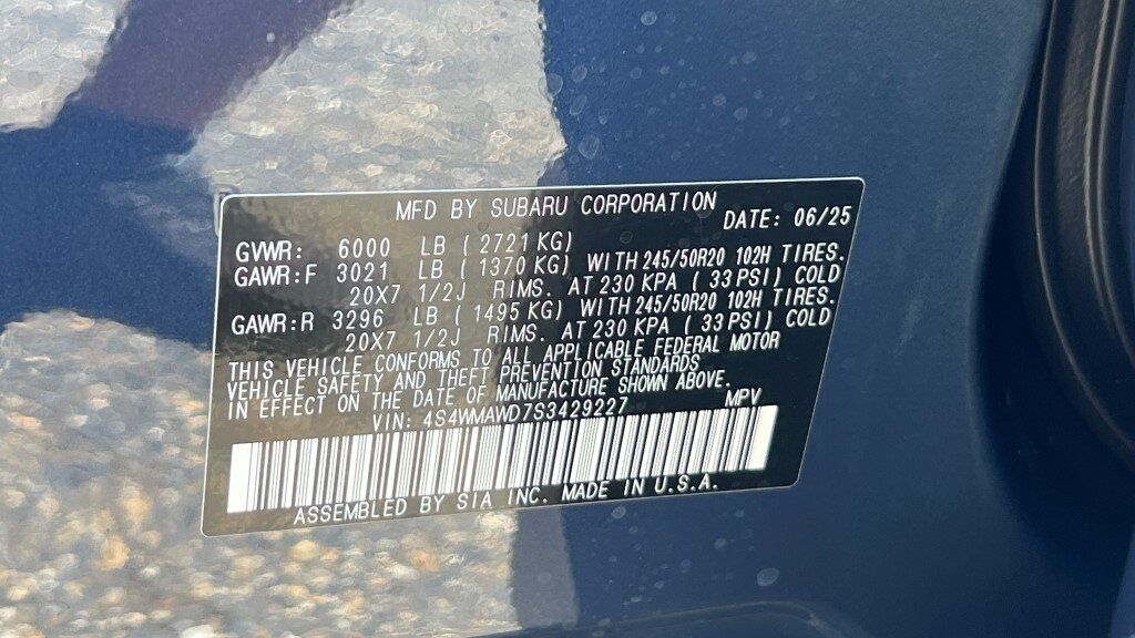 2025 Subaru Ascent Onyx Edition Touring Fredericksburg VA