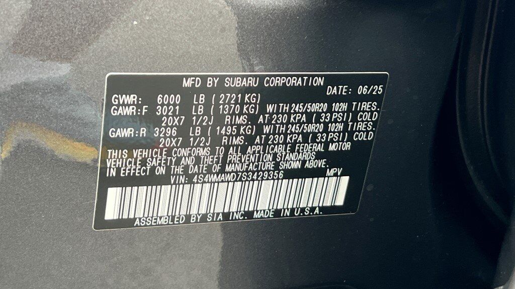 2025 Subaru Ascent Onyx Edition Touring Fredericksburg VA