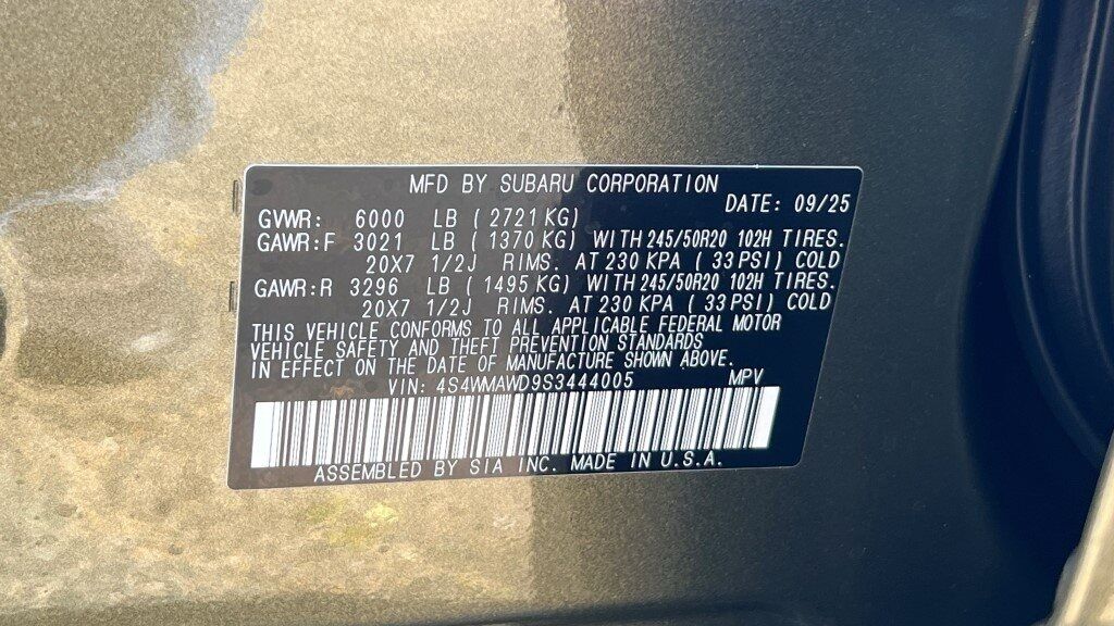 2025 Subaru Ascent Onyx Edition Touring Fredericksburg VA