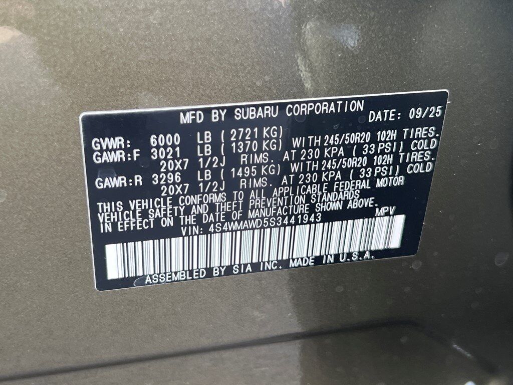 2025 Subaru Ascent Onyx Edition Touring Springfield VA