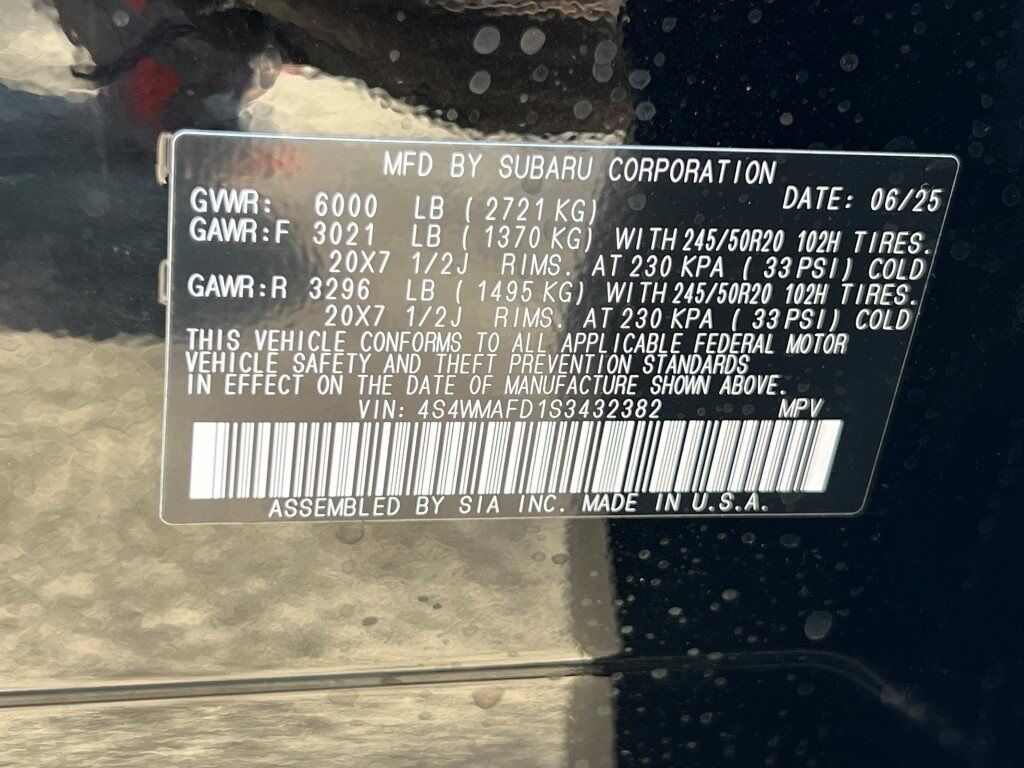 2025 Subaru Ascent Onyx Edition Springfield VA