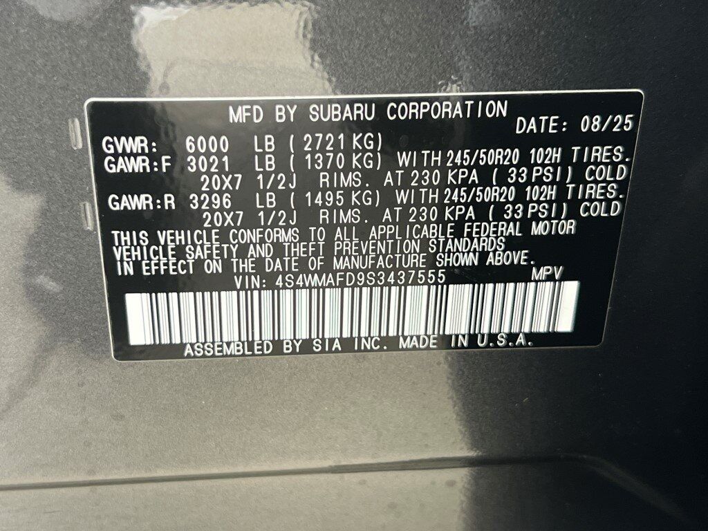 2025 Subaru Ascent Onyx Edition Springfield VA