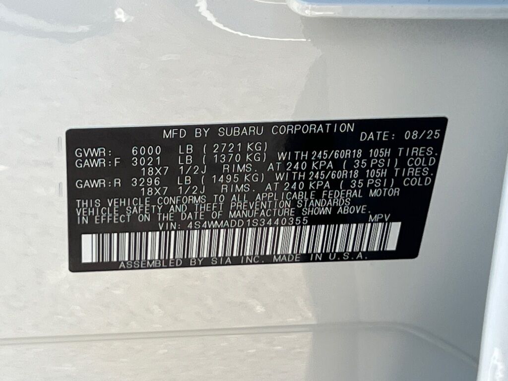 2025 Subaru Ascent Premium Hagerstown MD