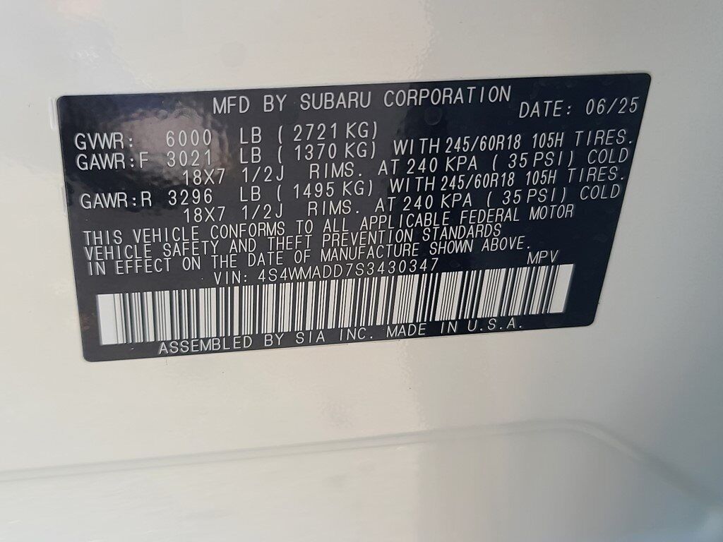 2025 Subaru Ascent Premium Springfield VA