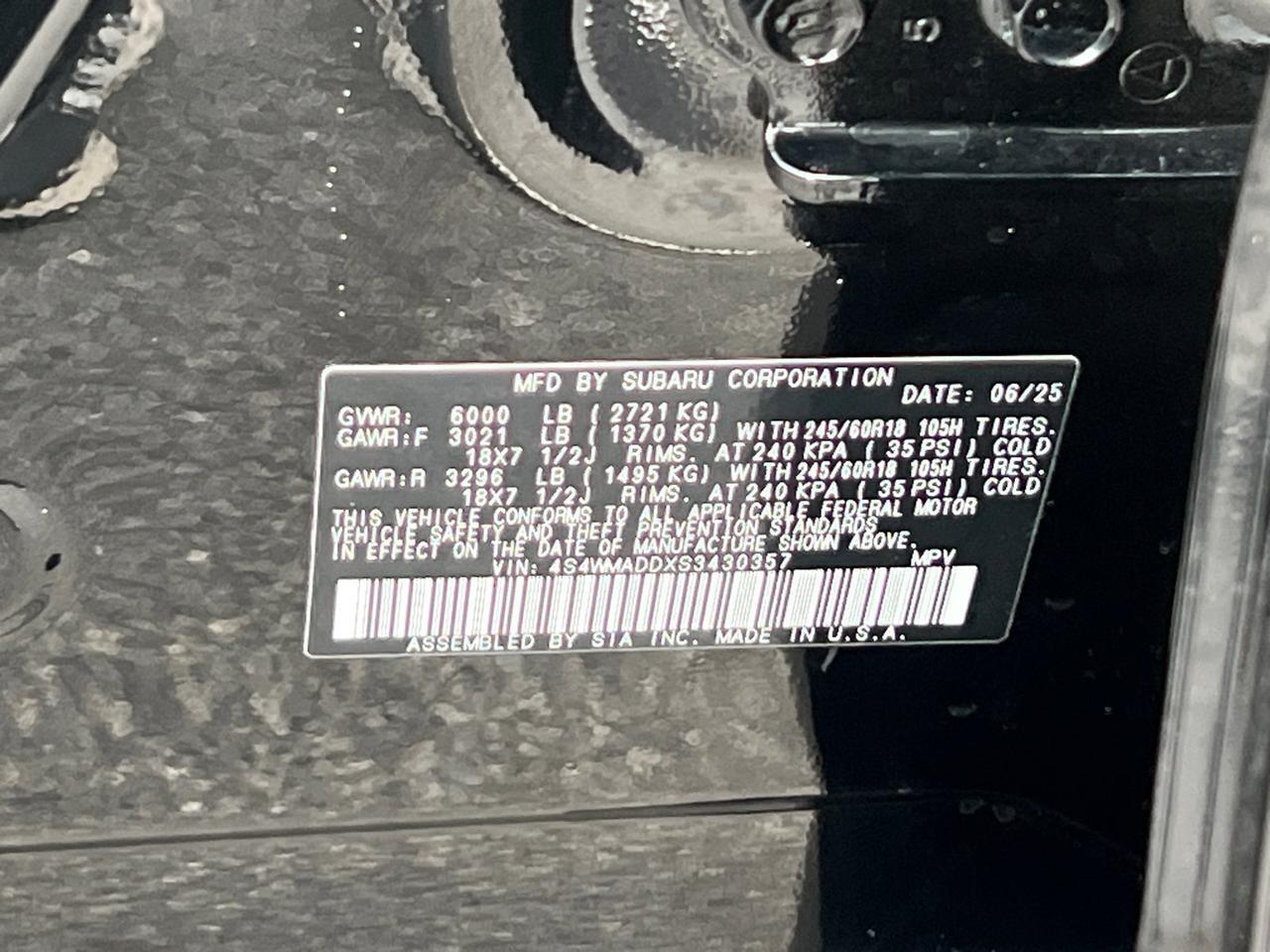 2025 Subaru Ascent Premium Hagerstown MD