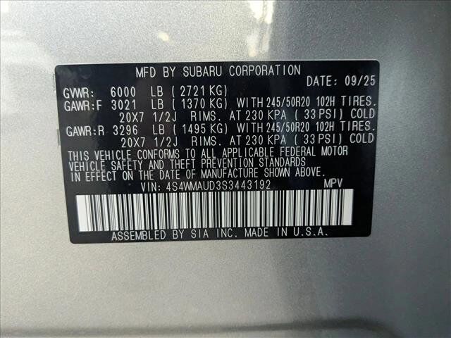 2025 Subaru Ascent Touring Roseville CA