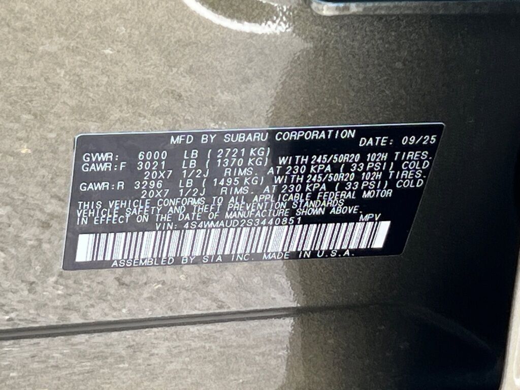 2025 Subaru Ascent Touring Hagerstown MD
