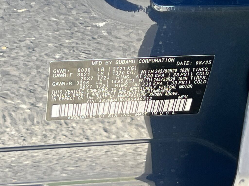 2025 Subaru Ascent Touring Hagerstown MD