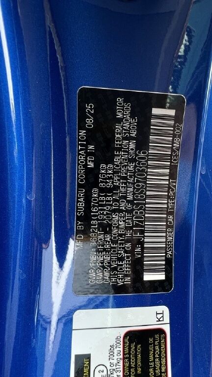 2025 Subaru BRZ TS Fredericksburg VA