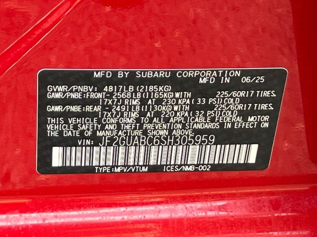 2025 Subaru CROSSTREK Base Hagerstown MD