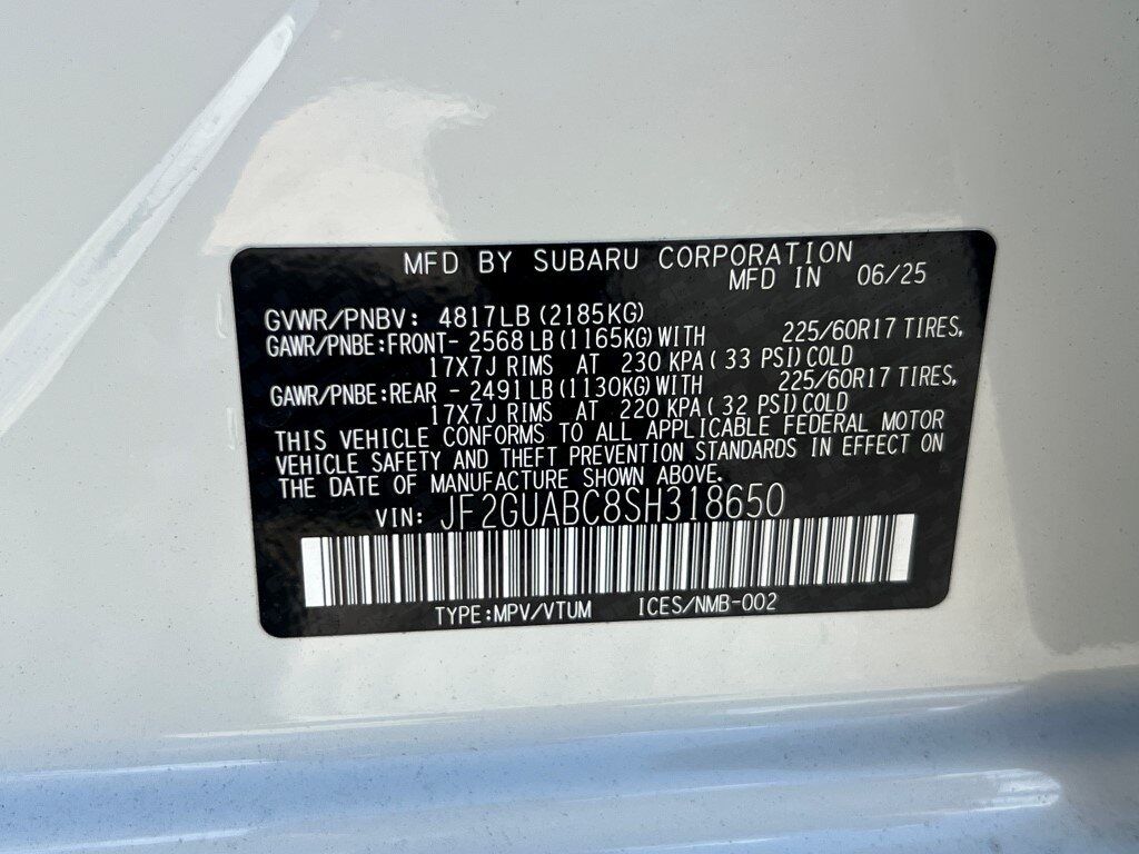 2025 Subaru CROSSTREK Base Springfield VA