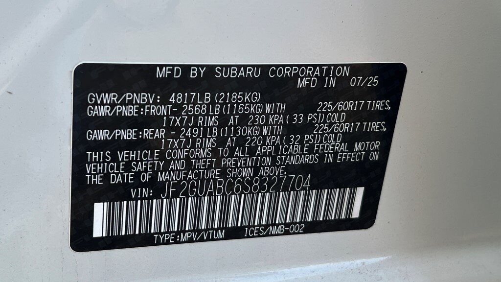 2025 Subaru Crosstrek Base Fredericksburg VA