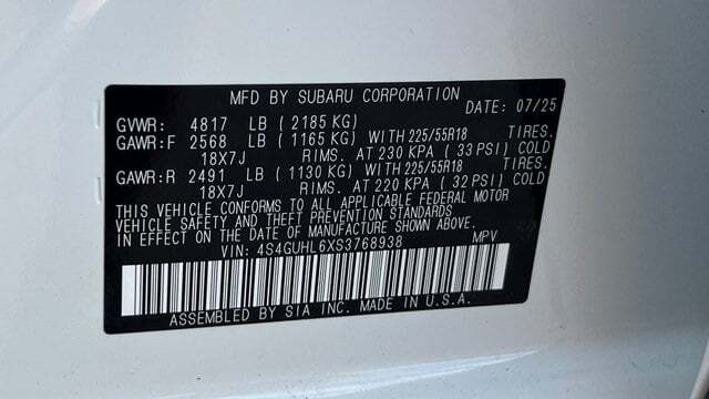 2025 Subaru Crosstrek Limited Fredericksburg VA