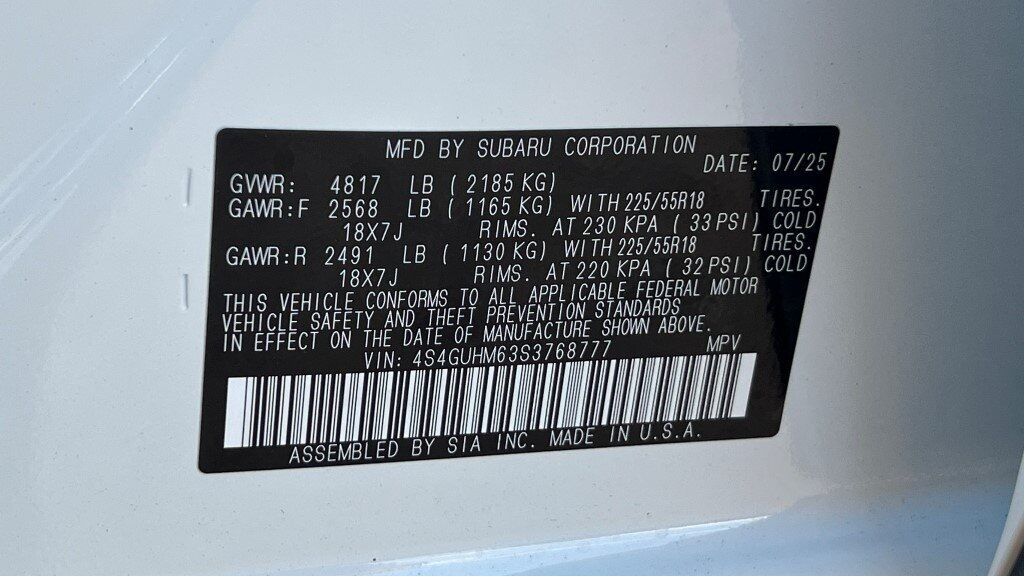 2025 Subaru Crosstrek Limited Fredericksburg VA